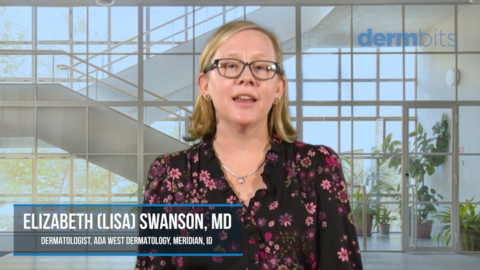 screenshot of DermBits video segment with Dr. Swanson
